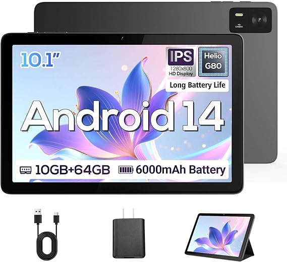 DigiLand Computer Tablet 10GB RAM + 64GB Storage