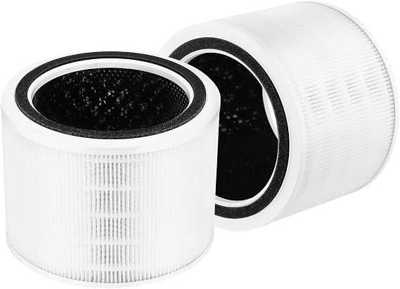 2-Pack Core 300 True HEPA Replacement Filters Compatible with LEVOIT Core 300 &amp; Core 300S Air Purifier, 3-in-1 True HEPA with High Efficiency Replacement Filter, Part Number Core 300-RF
