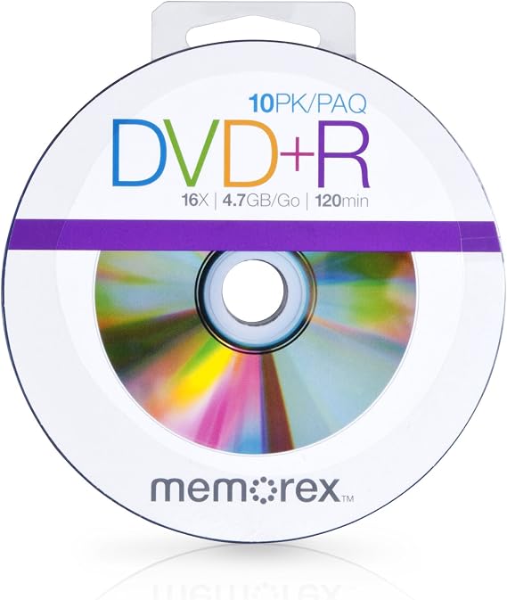 Memorex 99057 DVD+R 16x Discs, 10 Pack