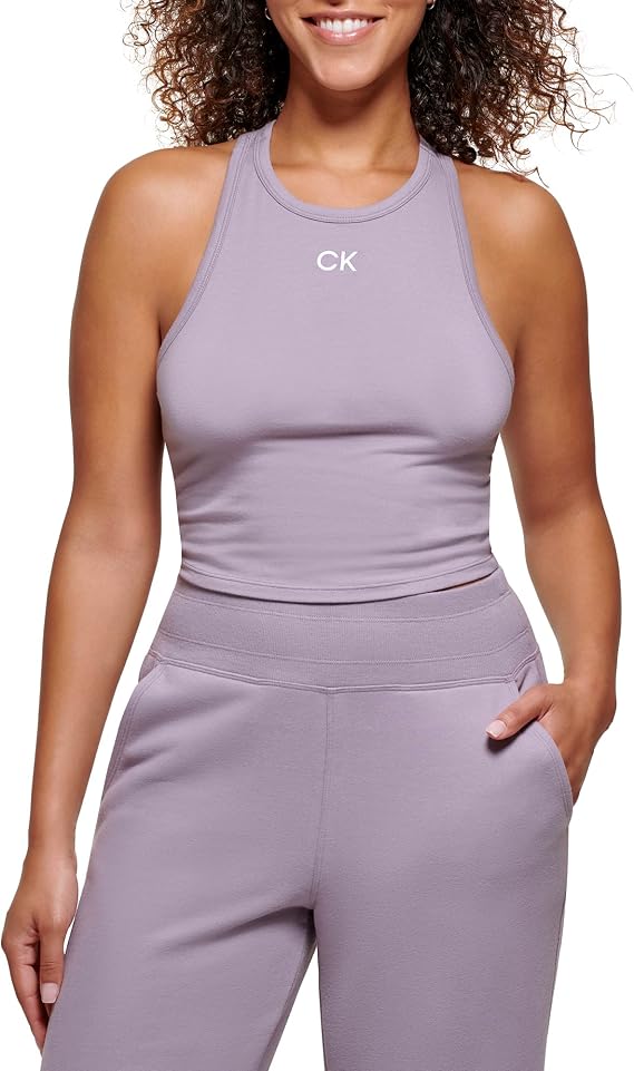 Calvin Klein Performance Women's Calvin Klein Basic Racerback Cropped Top