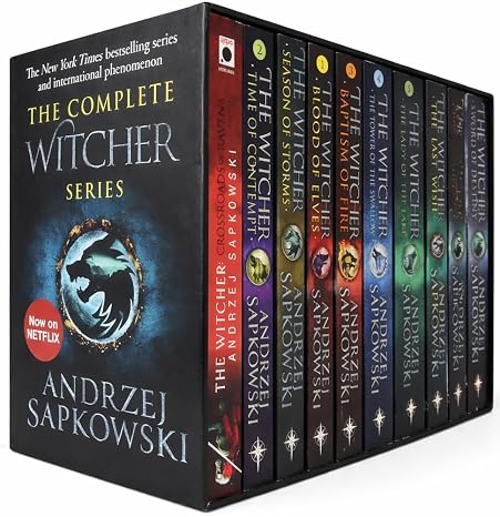 Andrzej Sapkowski The Witcher Series Books 19 Complete Fantasy Box Set Collection