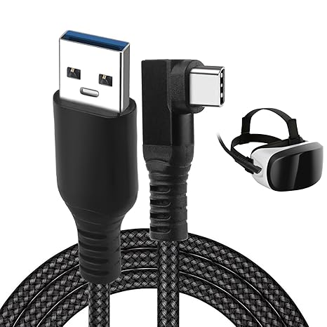 3 Meters VR Link Cable for Meta Quest 3s 3 2 1, USB-A to USB-C Cable