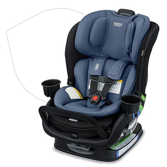 Britax Poplar S Convertible Car Seat, Slim 17 Design Arctic Onyx | 2-in-1 Car Seat, Extended Rear Facing, Slim Car Seat, Easy Installation With ClickTight, Anti-Rebound Bar, SafeWash Fabrics