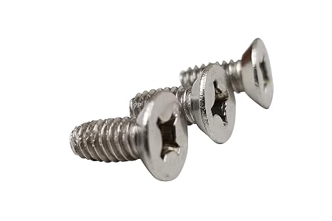 Hinge Outlet Satin Nickel Machine Screws for Door Hinges, #12-24 Thread x 1/2" Length - 24 Pack