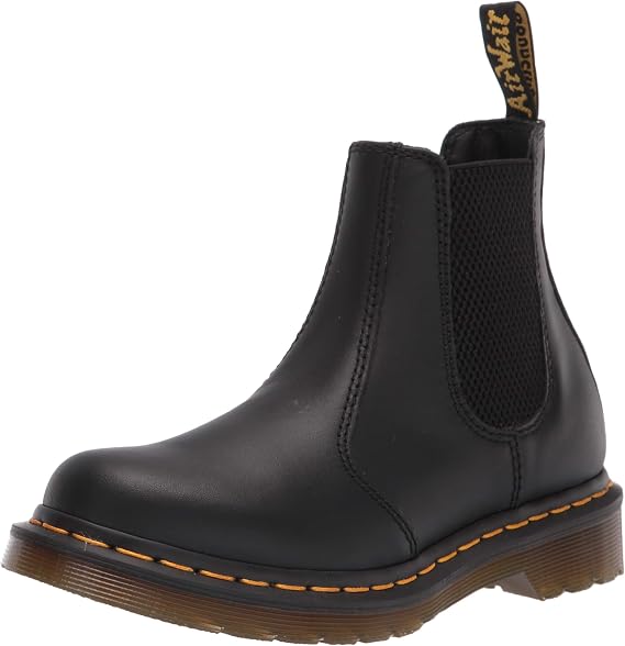 Dr. Martens Womens 2976 Chelsea Boot, Black Nappa, 11