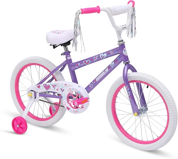 Kids Bike for Girls - 18 20 Inch Bicycle with Removable Training Wheels | Streamers | Coaster Brake | Free Balance to Pedal | Easy Learning | Multiple Colors for 3-12 Years Old Kids