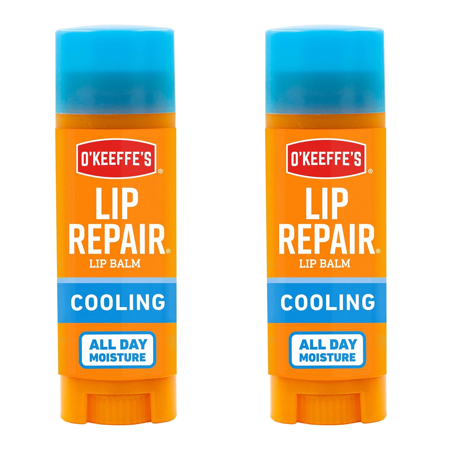 O'Keeffe's Cooling Relief Lip Repair Lip Balm for Dry, Cracked Lips, Stick, (Pack of 3)