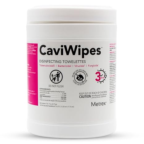 Metrex CaviWipes Disinfecting Wipes, 160 Ct Canister