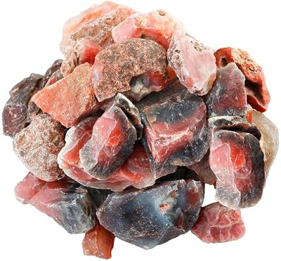 Wixine 1Pcs 100g Natural Rough Carnelian Raw Stone Crystal Red Agate Mozambique