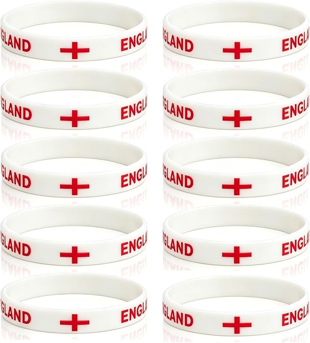 Flag Silicone Bracelets, Debossed Wristbands for Men and Women, Ideal for 2026 World Cup, Fan Gifts, Team Support, Stadium Events and Fan Gatherings, 10 pack