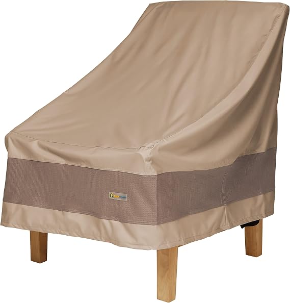 DUCKCOVERS Elegant Waterproof 27 Inch W Patio Chair Cover, Outdoor Chair Covers