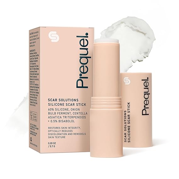 Prequel Skin - Scar Silicone Stick Solutions 60% - Thick Silicone for Scars | Scar Solutions Silicone Stick with Centella Asiatica Extract, Vitamin E, Natural Moisture For Dry, Oily and Sensitive Skin