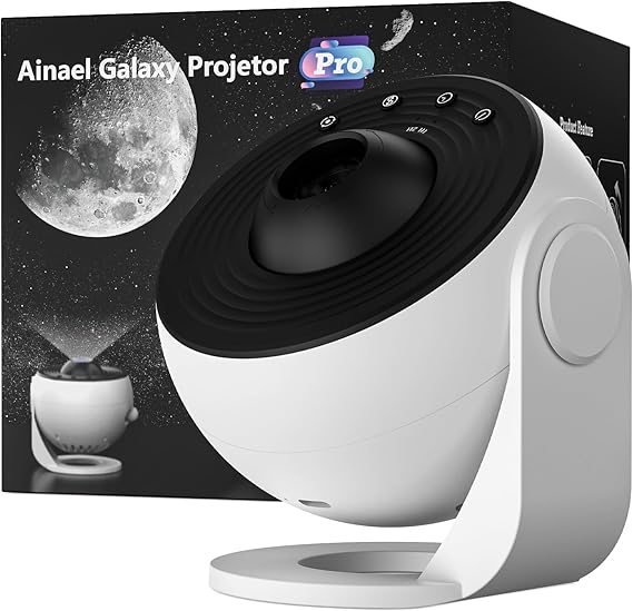 Galaxy Projector, Star Projectors Home Planetarium Space Ceiling Starry Sky Night Light with 3 HD Glass Slides, Galaxy Projector Pro for Kid Adult Bedroom Birthday Gift