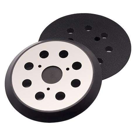 2 Pack 5 Inch Replacement Sander Pad, Compatible with Dewalt DW423, D26451 D26453 D26456 Random Orbital Sander, 8 Hole Heavy Duty Aluminum Replacement Backing Plate