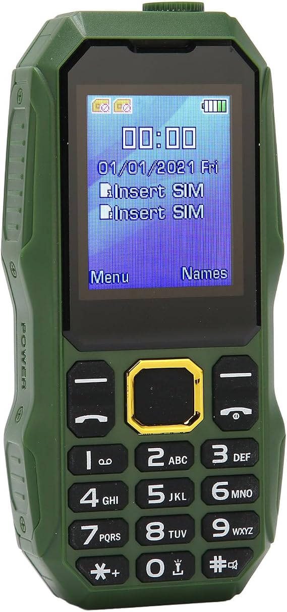 VBESTLIFE Senior Cell Phone,Unlocked 2G GSM Phone with 1.8 HD Screen,Dual SIM,5800mAh Battery, for Making and Receiving Calls (US Plug)