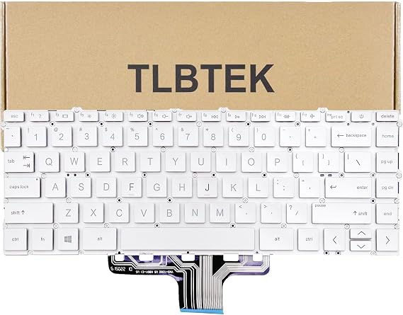 TLBTEK Backlight Keyboard Replacement Compatible with HP Pavilion 14-DV 14-DV0003TX and Pavilion x360 14-DW 14-dw1000 14t-dw000 14t-dw100 14M-DW 14-DY 14-DW0052TU L96526-001 Series Laptop