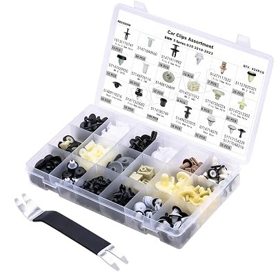 Rexka 425pcs for BMW & Mini Body & Interior Clip Assortment - Fender Liners, Headliners, Wheel Well Trim,Door Sill & Pillar, Body, Trim Clips - G30 5 Series - Push Rivets & Expanding Nuts