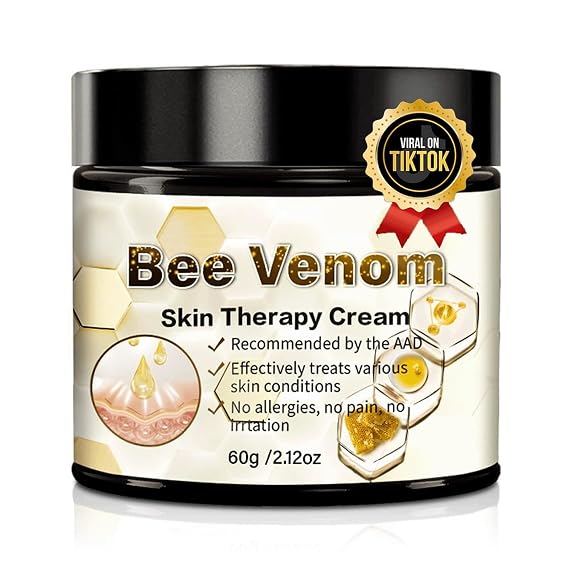Bee Venom Skin Treatment Cream,2025 New Bee Venom Skin Cream,Natural Bee Venom Cream,Balance Skin Texture, Quickly Improve Skin Imperfections (1pcs)