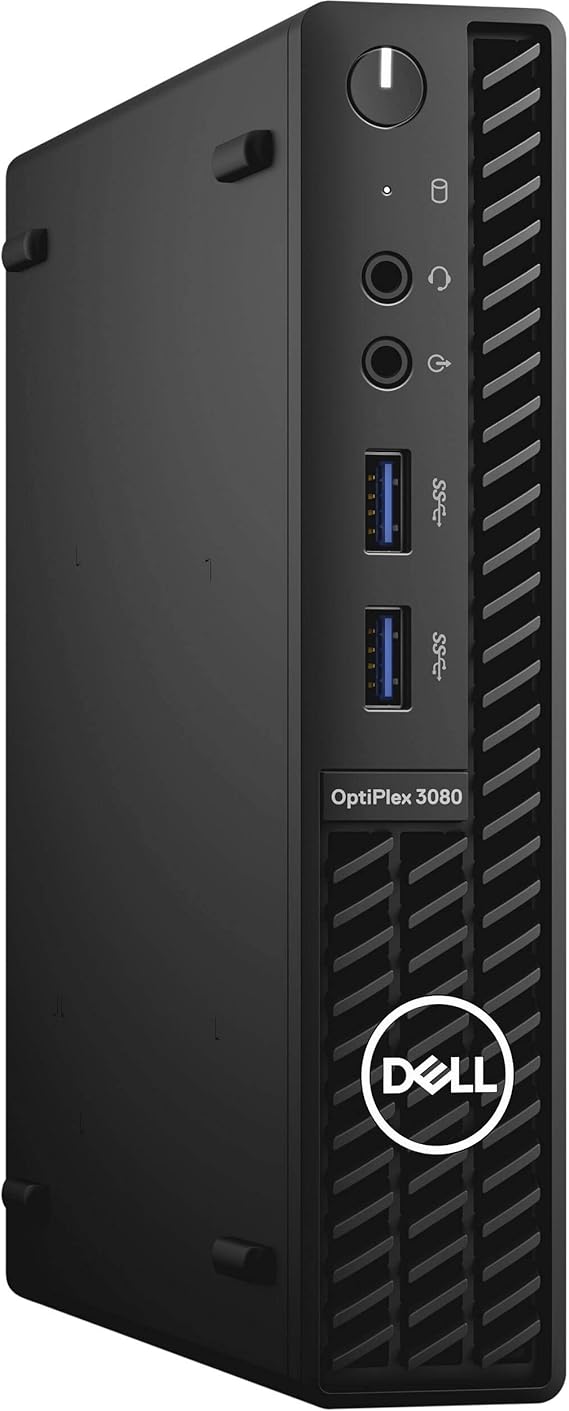 Dell OptiPlex 3000 3080 Desktop Computer - Intel Core i3 10th Gen i3-10100T Quad-core (4 Core) 3GHz - 8GB RAM DDR4 SDRAM - 256GB SSD - Micro PC (KT0JX)