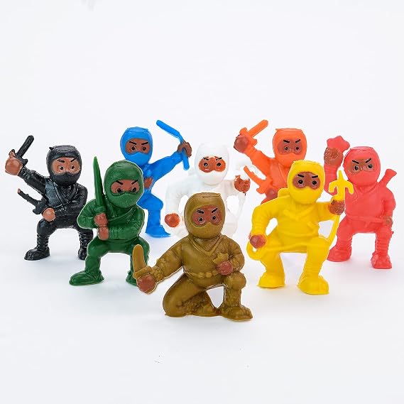 Mini Ninja Gaming Action Figures - Party Supplies - Kids Party Favor and Birthday Gift - Accessories - Easter Egg Fillers - Birthday Cake Topper - 50pcs