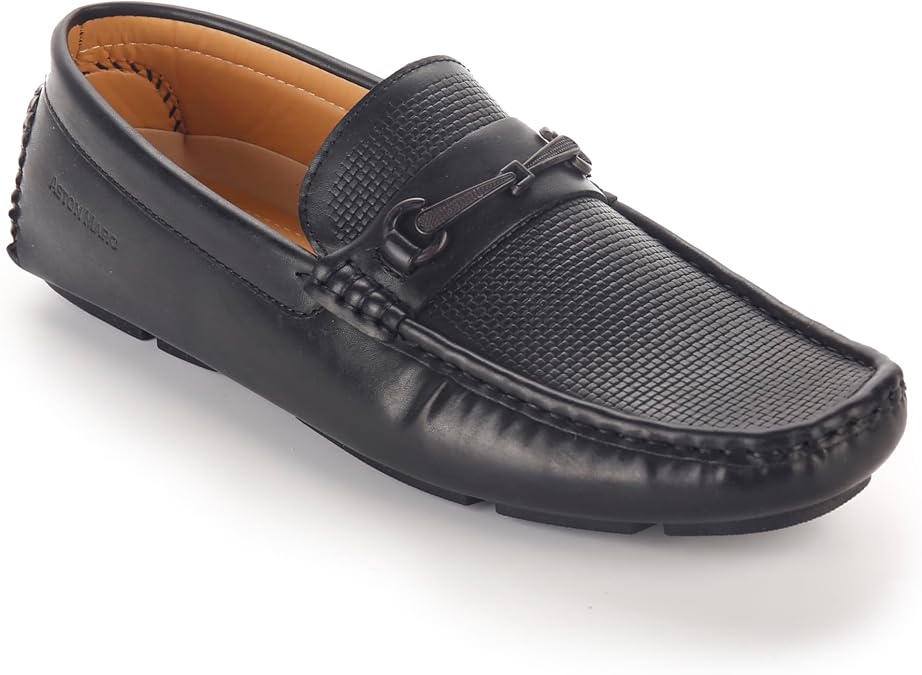 Aston Marc Mens Bit Comfort Driving Shoes, Stylish Slip on Loafers for Casual and Everyday Wear, Sizes 8-12