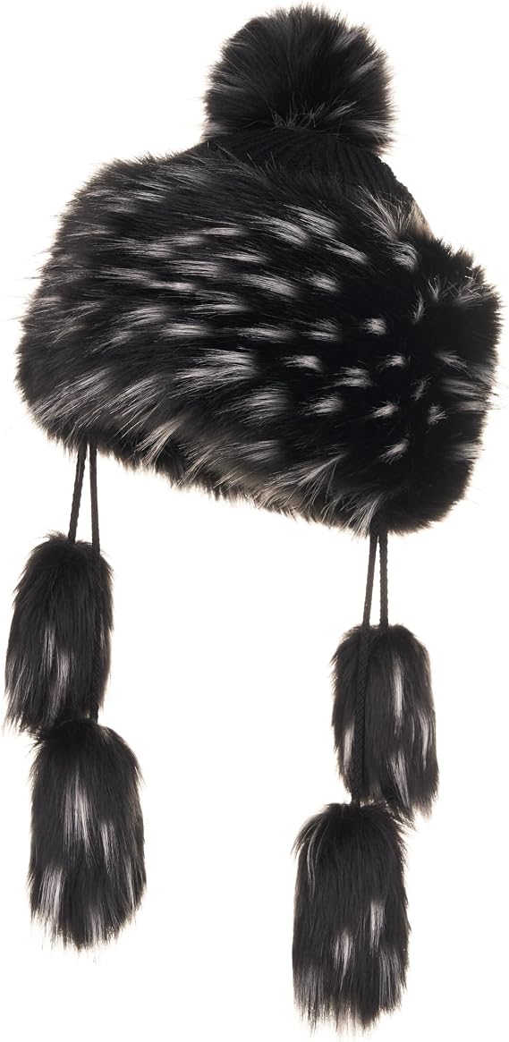 Futrzane Classic Mongolian Hat - Faux Fur Hats for Women - Fun Russian Style Hat