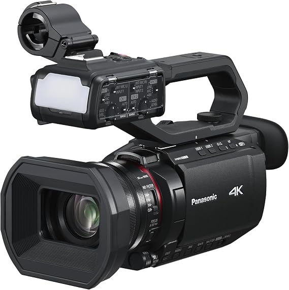 Panasonic 4K 60P Camcorder HC-X2100 SD Double Slot 24x Optical Zoom with Handle Unit Black