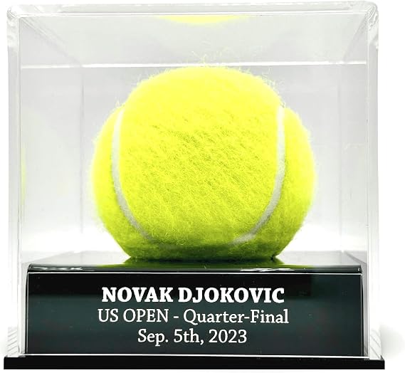 FANTASYJOCKS Custom Acrylic Tennis Ball Display Case | Includes Laser Engraving
