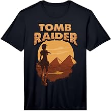 Mens Official Tomb Raider Lara Croft from Giza with Love Performance T-Shirt