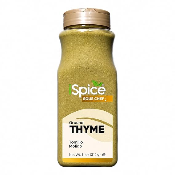 iSpice Ground Thyme Leaf Powder Herb Bulk - 11 oz