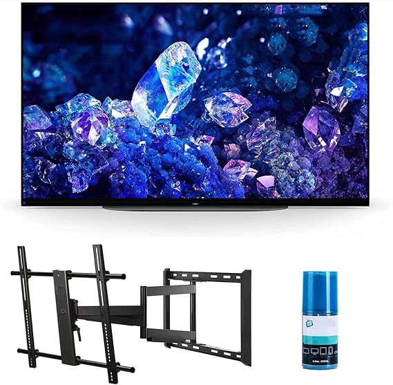 Sony XR48A90K 48" 4K Bravia XR OLED High Definition Resolution Smart TV with a Walts TV Full Motion Mount for 43"-90" TV's and Walts HDTV Screen Cleaner Kit (2022)