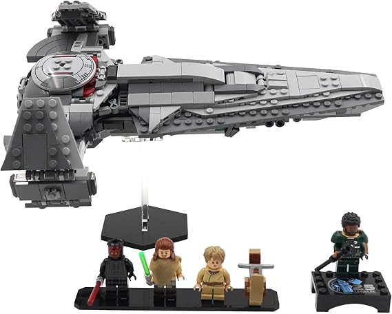 Display Stand Compatible with LEGO 75383 Darth Maul's Sith Infiltrator Angled Flight Stand with Minifigure Base Set Not Included
