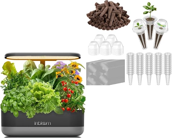 inbloom 12 Pods Hydroponics Growing System + 200pcs Hydroponic Pods Kit