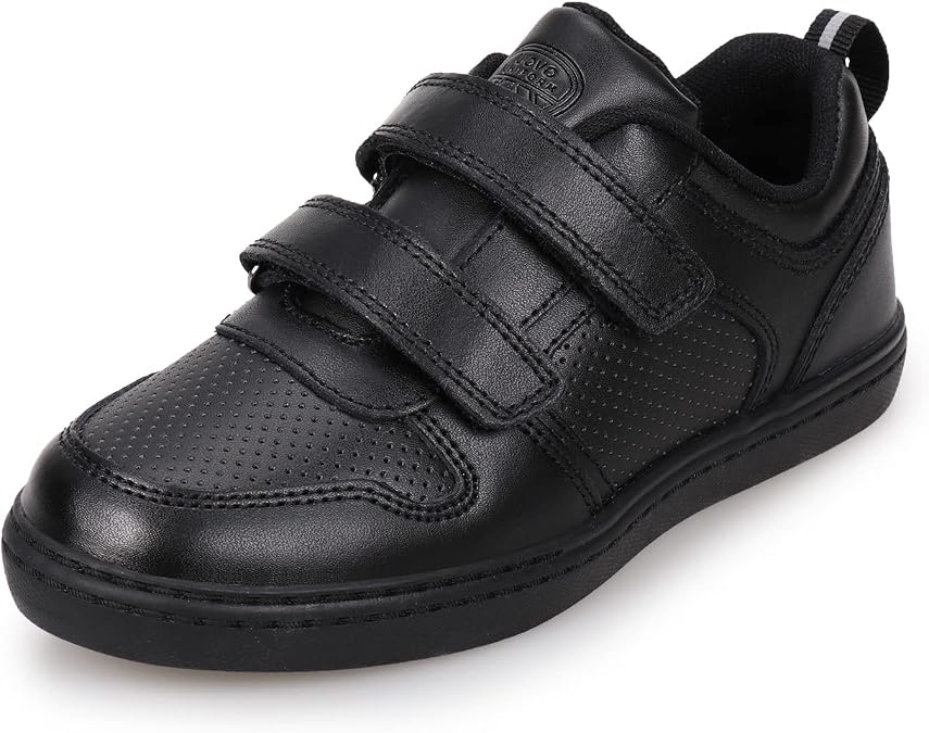 UOVO Boys School Shoes Uniform Black Dress Shoes for Kids