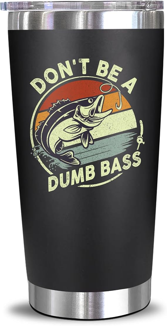 NewEleven Fathers Day Gift For Dad, Him - Fishing Gifts For Men, Fisherman, Father - Practical Gift, Dad Birthday Present, Men, Husband - 20 Oz Tumbler