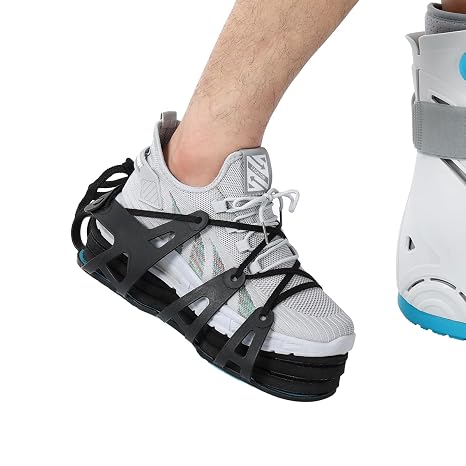 Shoe Lift Shoe Balancer for Walking Boot Use with Fracture Boots or Leg Length Discrepancy 3 Adjustable Heights for Gait Improvement Shoe Leveler Shoe Riser for Men & Women, Unisex, Left or Right Foot, Anti-Slip Design
