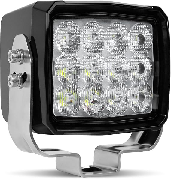 ZIMABLUE 5 Inch 60W Tractor Work Light, Led Pod Lights,6000 Lumens Excavator Flood Light LED Off-Road Lights, 9-32V DC Waterproof IP67, Adjustable Bracket for Trucks,Tractors,Off-Road ect(1pc)