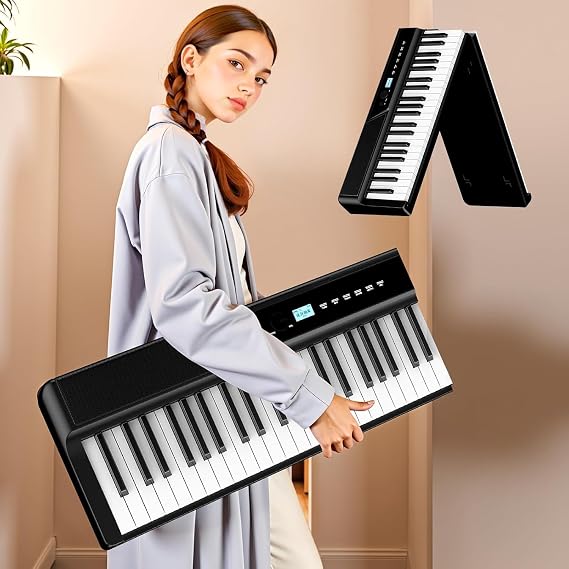 Piano Keyboard 88 Key Weighted Key: TERENCE V50 Upgrade Digital Piano | 30W Speaker Bluetooth MIDI Touch Sensitive Panel Portable Keyboard Piano for Beginners Adults Practice Gift Black