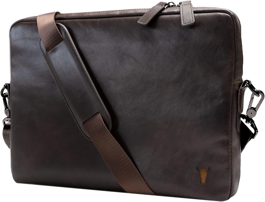 TORRO Laptop Bag Genuine Leather Messenger Bag Compatible with 13 inch / 14 inch Laptop or MacBook