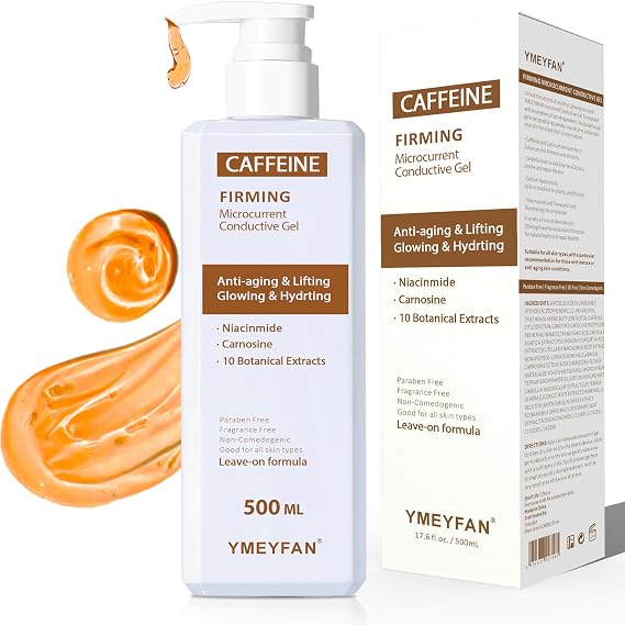 YMEYFAN 500ML Conductive Gel for Body Sculpting, Caffeine Firming Hot Gel for Thighs and Butt, Niacinamide, Paprika Extract and 10 Botanical Extracts, Paraben & Fragrance Free, for Men and Women