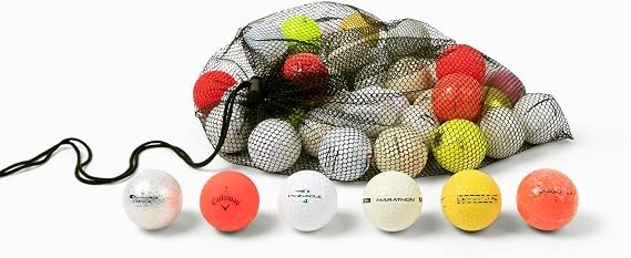100 Miscellaneous Hit Away Practice Range Shag Used Golf Balls - Cheap Bulk Golfballs Great for Beginners and Golf Swing Practice