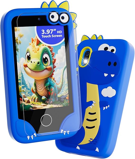 Kids Smart Phone 3.97" Touchscreen HD Dual Cameras Cell Phone for Kids, Toddler Learning Play Toys Phone with 38 Games, Christmas Birthday Gifts for Girls Ages 3 4 5 6 7 8 9 10 11 12