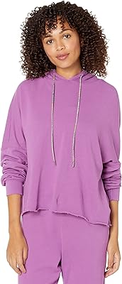 Michael Lauren Gorman Hoodie wRainbow Drawstring Amethyst XS