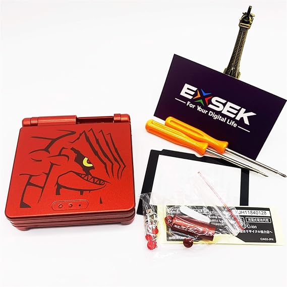 Full Parts Replacement Housing Shell Pack for Gameboy Advance SP Ruby (SP GRO)