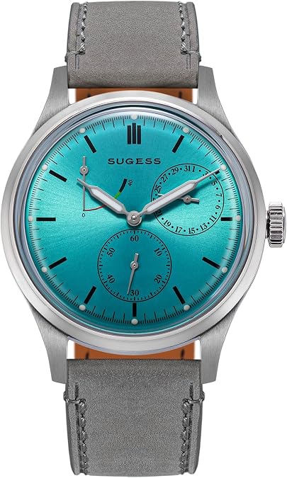 Sugess Seagull ST1787, Aqua Blue, Power Indicator, Date, Display, Automatic, 1963