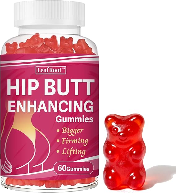 60 Count Hip Butt Enhancing Gummies for Women Natural Curves, Booty & Hip BBL Gummy to Boost and Growth Bigger Butt Enhancer, for Buttock Enlargement with Multivitamins and Herbal Extracts