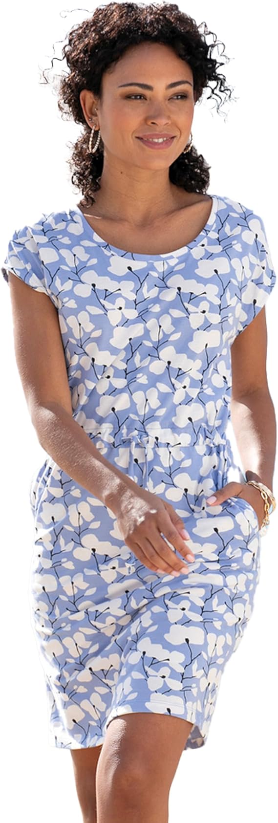 LASCANA Women's Drawstring Casual Dress