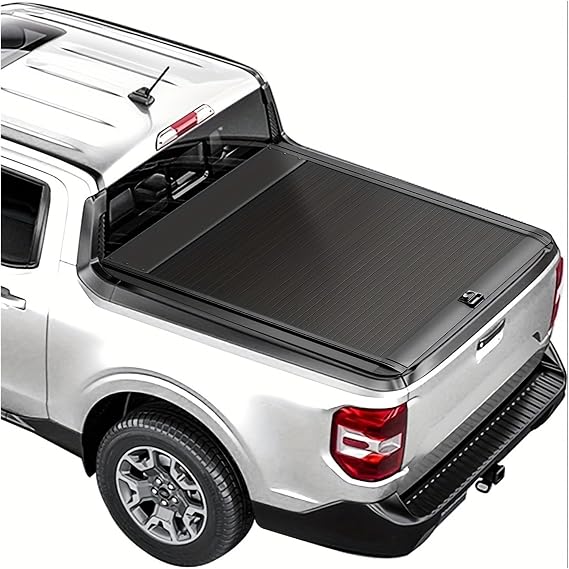 Retractable Tonneau Cover Pickup Truck Bed Cover Compatible for SsangYong REXTON Sports MUSSO 2005-2024 Rear Compartment Lid refitting Thickened(Combination Lock)