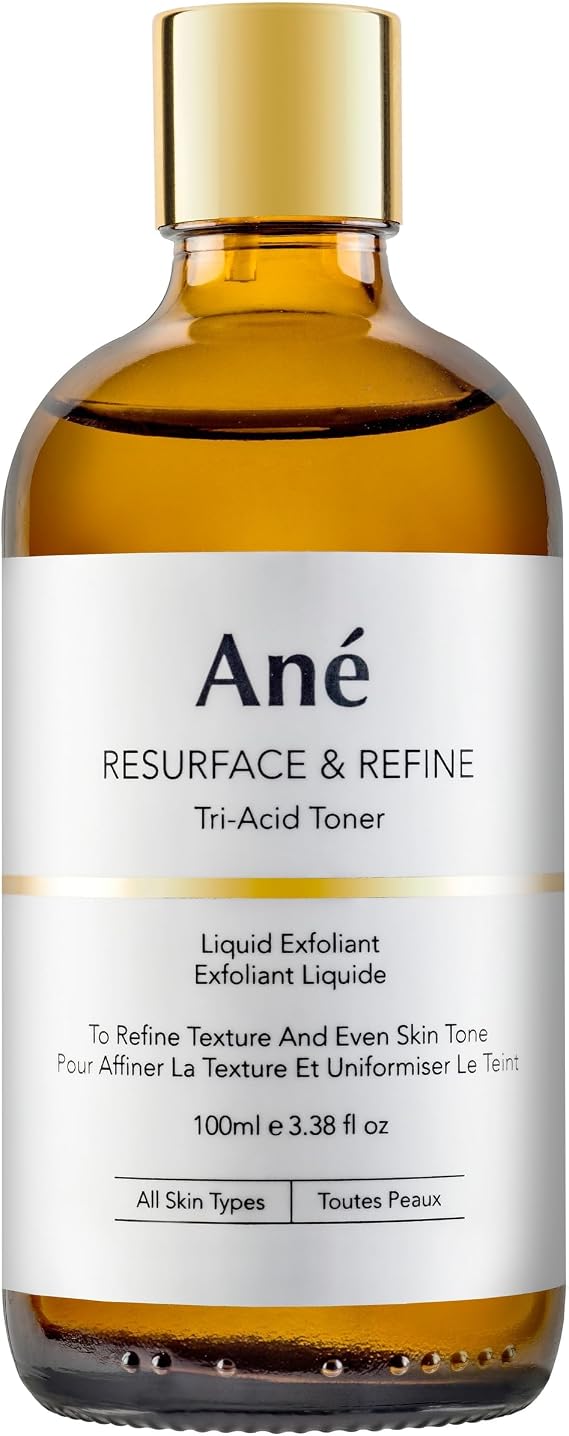 Ane Tranexamic, Aha and Bha Hydrating Acid Toner and Liquid Exfoliant to Clarify, Brighten and Even Skin Tone - Vegan.