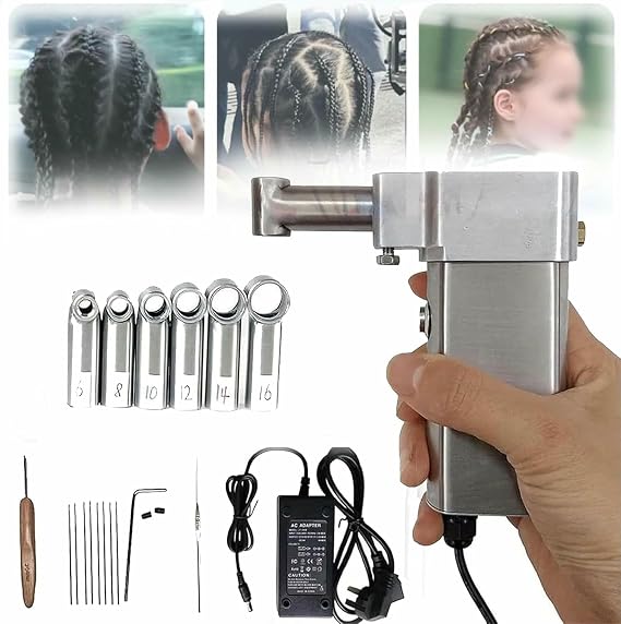 Dreadlock Machine Kit,Dreadlocks Maker Machine,Dreadlock Maker,Automatic Dreadlocks Machine,Automatic Dreadlocks Machine, Instant Dreadlock Machinequick And Easy with 6 Head for Girls Women Locs~/